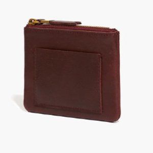 Madewell leather card coin purse wallet NWT